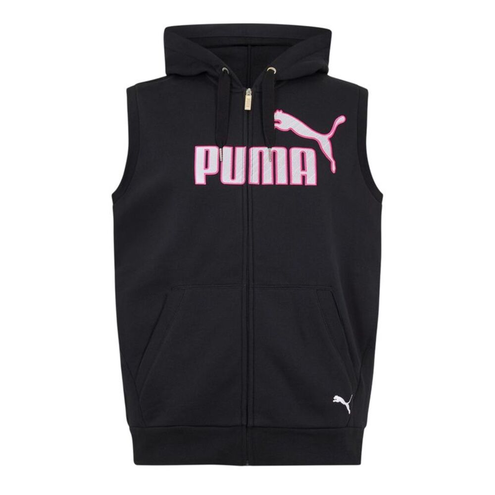 Puma Mens Logo Sleeveless Jacket / Black